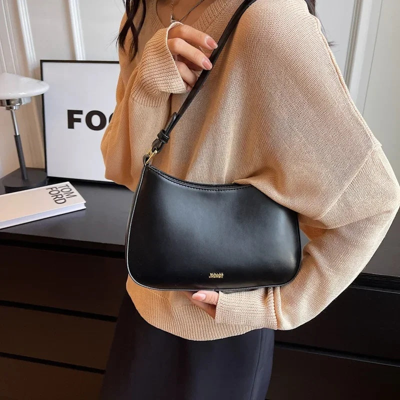 Red Underarm Shoulder Leather Crossbody Bag Luxury Designer Handbag - XNOIR