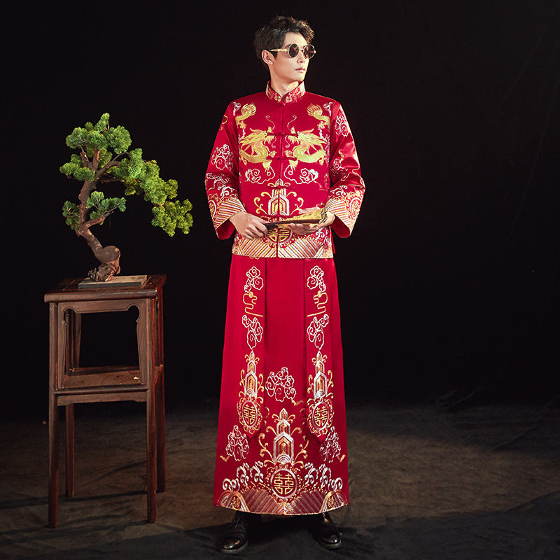 Women's Suits Embroidered Kimono Chinese Wedding Couples - XNOIR