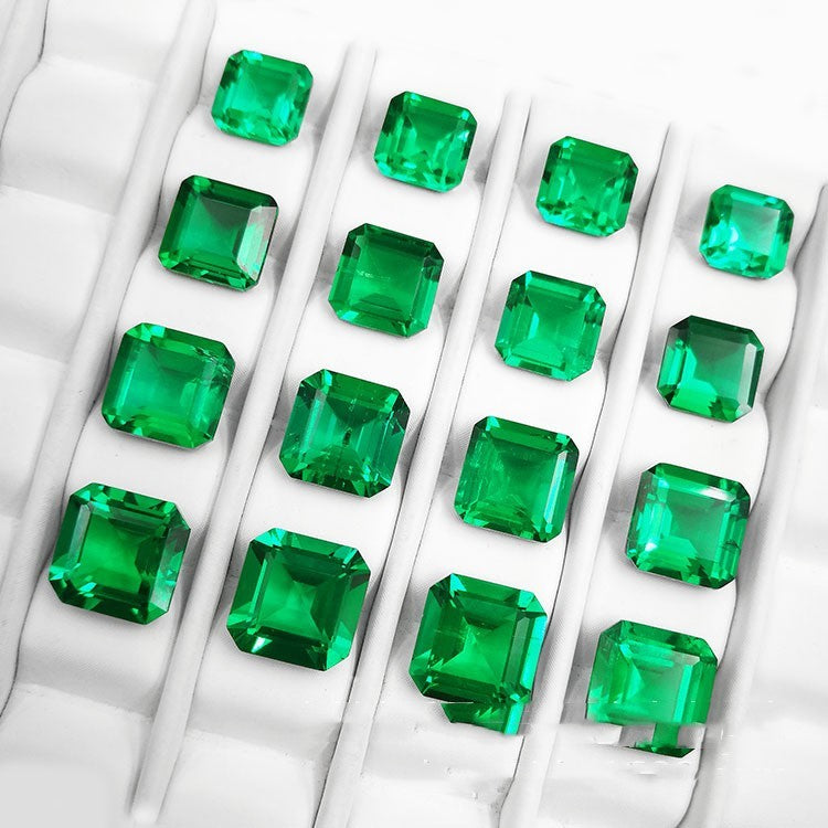 Synthetic Emerald Small Octagonal Bare Stone - XNOIR