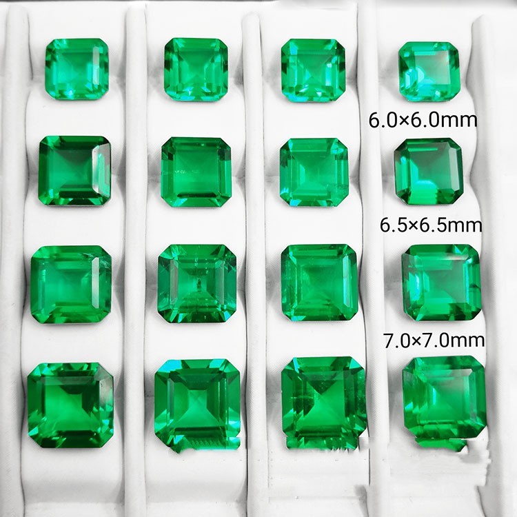 Synthetic Emerald Small Octagonal Bare Stone - XNOIR