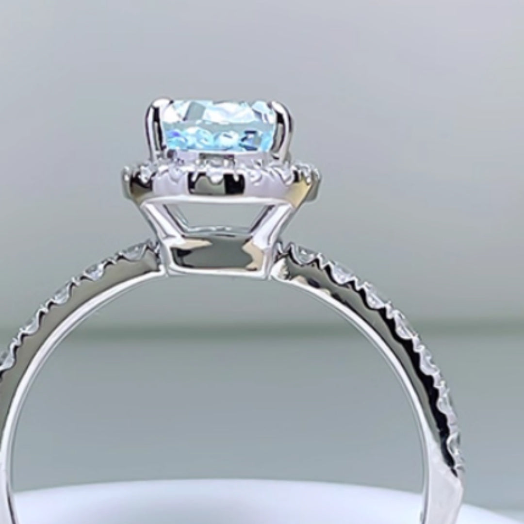 Fresh Navy Blue Treasure Ring, Light Luxury And Niche - XNOIR