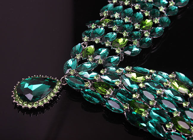 Crystal African Necklace Earring Set - XNOIR