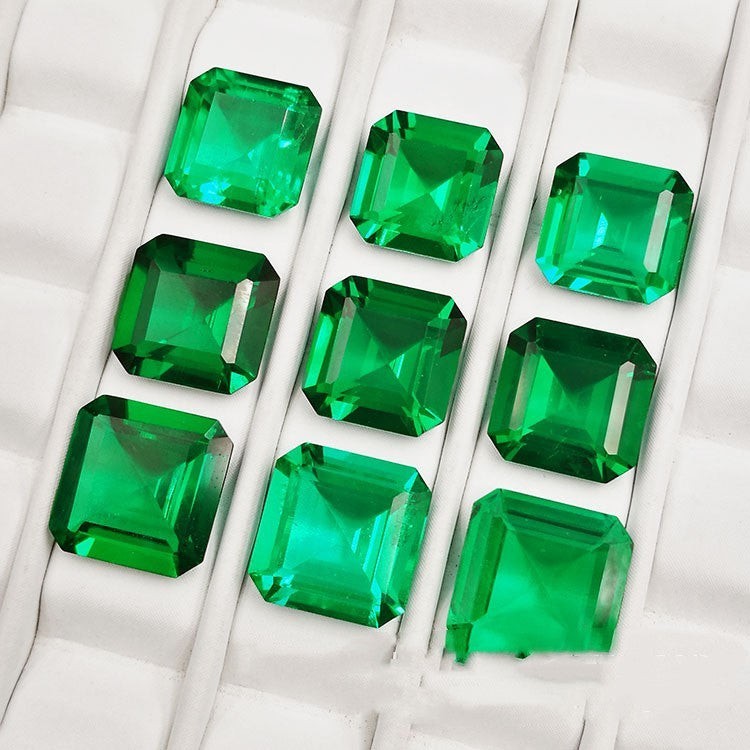 Synthetic Emerald Small Octagonal Bare Stone - XNOIR
