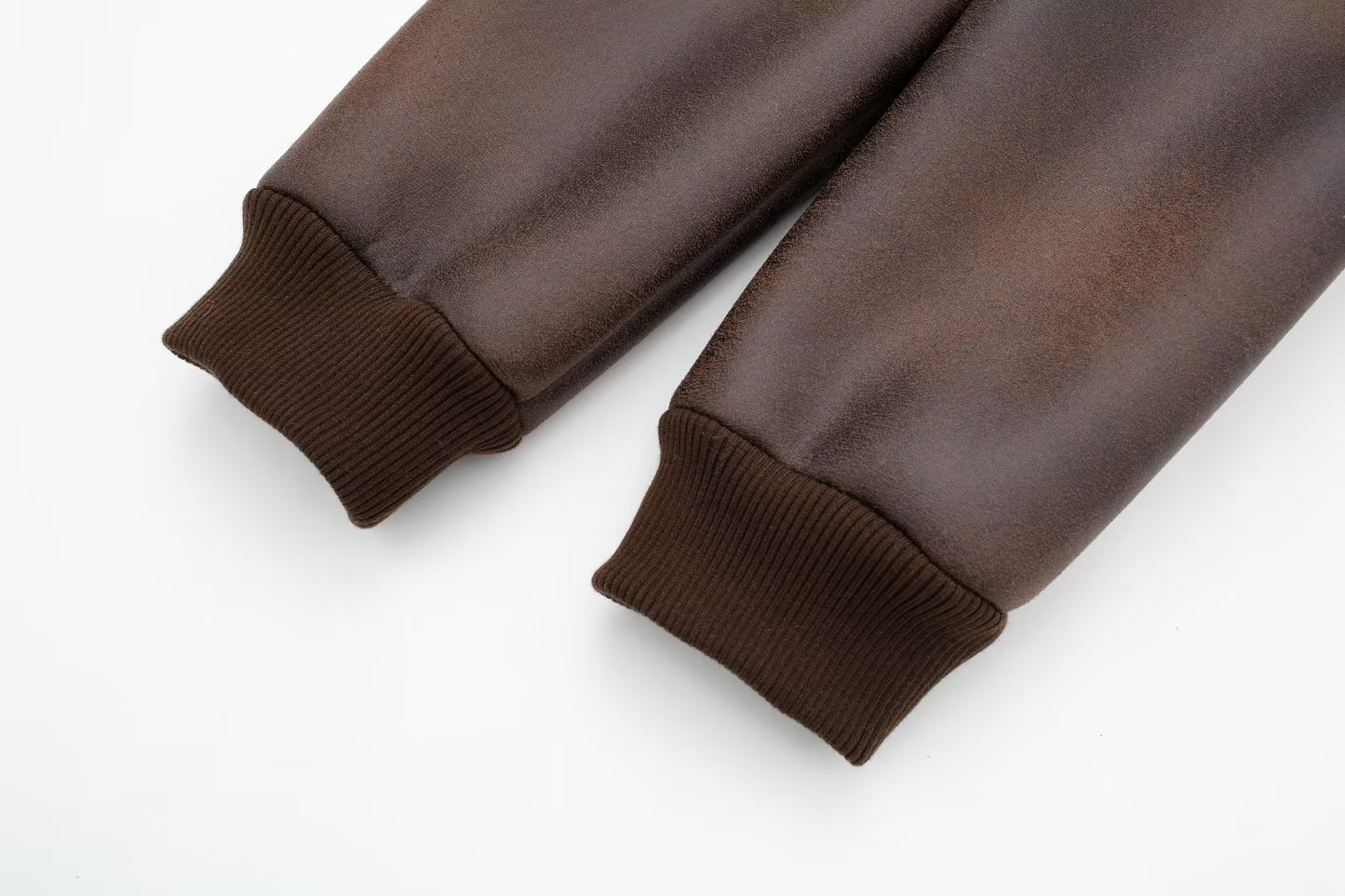 All-match Lapel Long Sleeve Zipper Double-sided Flight Jacket