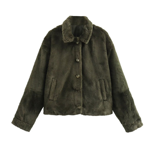 Winter Women's  Faux Fur Coat