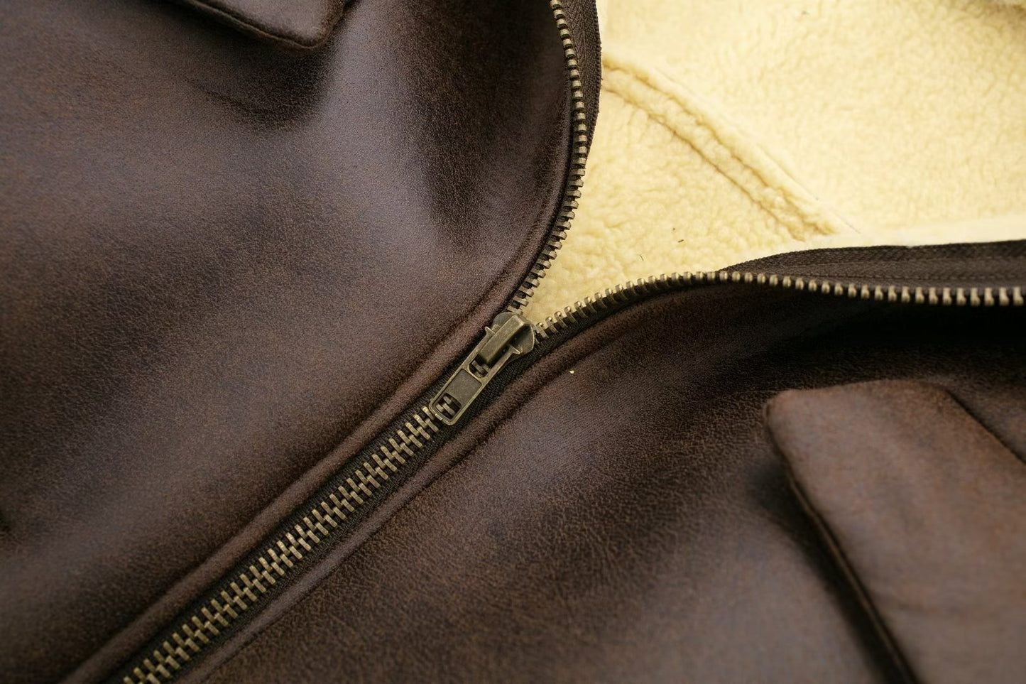 All-match Lapel Long Sleeve Zipper Double-sided Flight Jacket
